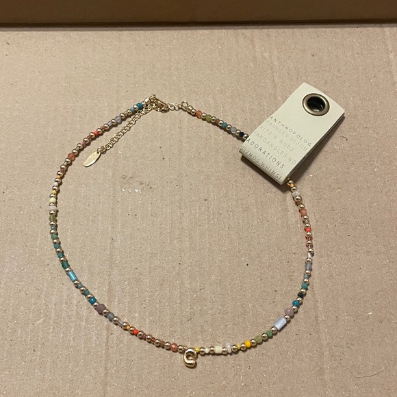 NWT Colorful Beaded Necklace with GoldAccent Bubble initial
2 available c, c - Picture 2 of 4